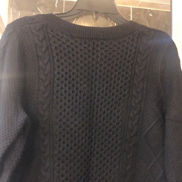 Banana Republic Black Cable Knit Sweater - Picture 8 of 13